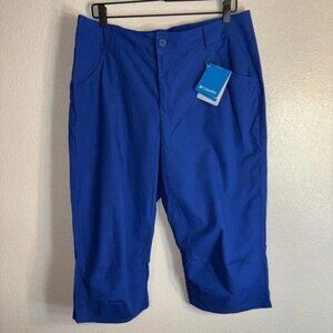 Women's Columbia Capris Royal Blue Size 16 NWT Quail Hollow  Capri